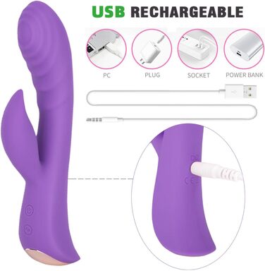 Вібратор G-Punkt Класичний, анальні вібратори, 10 режимів вібрації для жінок, анальний вібратор, секс-іграшка для жінок та пар, рожевий/чорний