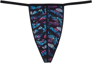 HOM Herren Blackrock G-String Trunks L Schwarz - труси чоловічі G-String, чорні, розмір L