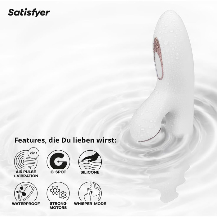 Вібратор Satisfyer Pro G-Spot Rabbit | 11 рівнів інтенсивності, 10 програм вібрації | Водостійкий (IPX7) | Для жінок