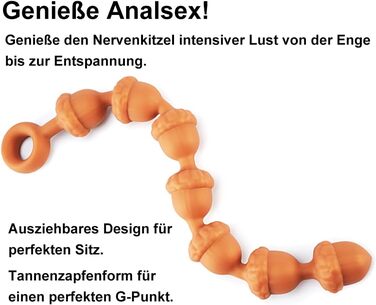 Анальні кульки з силікону NAIXBTY Extra Lang (7 кульок) з ланцюгом, анальні пробки, для чоловіків та жінок