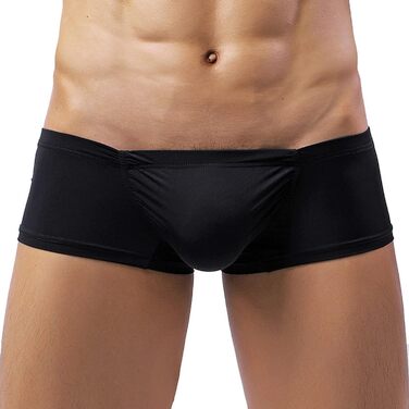 Чоловічі шорти Faringoto, боксери-сліпи з шовку, чорного кольору, дихаючі