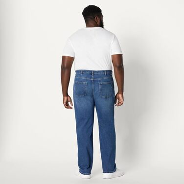 Чоловічі джинси Amazon Essentials Relaxed Fit, класичний середній синій колір, низька розтяжність, 36W / 32L