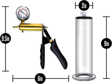 Преміум-насос для ерекції Vx8 Performance - універсальний розмір (чорний)