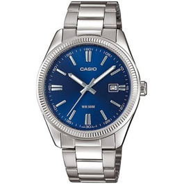 Чоловічий наручний годинник Casio Collection (Сріблястий/Синій)