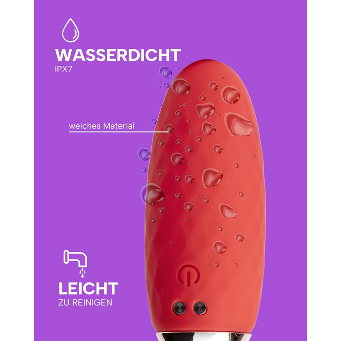 Vibro Ei для дорослих з пультом керування - вібратор для чоловіків, жінок та пар, стимулятор G-точки, червоний