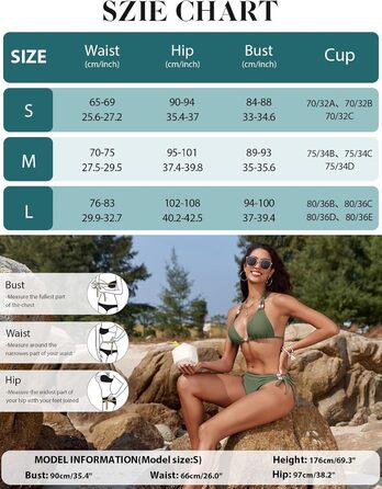 БІКІНІ Triange Bikini для жінок, комплект, сексуальний стрінг, купальник з високою талією, push-up, з перлами, танга, бавовна, XXL (зелений)