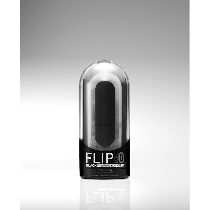 TENGA Flip Zero - багаторазова масажна іграшка для чоловіків, чорний (Strong)