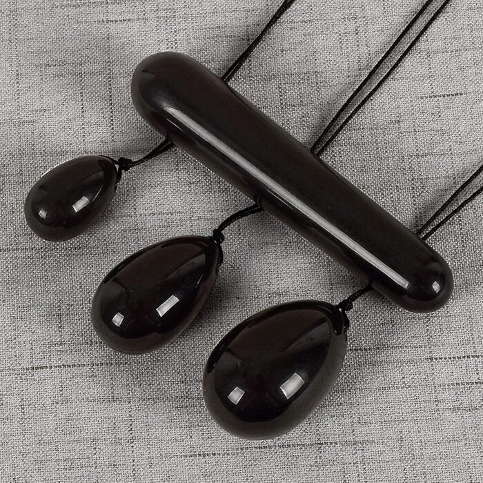 Кристалічний Ясень Яшма Яйце для Кегель-Фітнесу: Вагінальне Зміцнення М'язів, Масажер Яшма, Білий Кристал