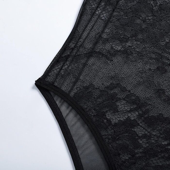 Сексуальна жіноча білизна: мереживний комплект, сукня, прозорий чорний мереживний набір, для пишних форм