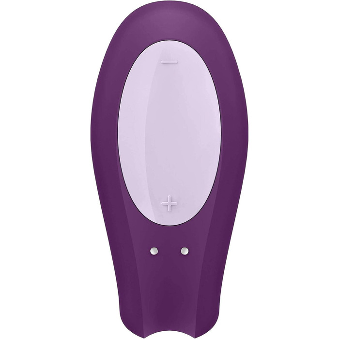 Satisfyer Double Joy Connect App - парний вібратор з керуванням через додаток | 9 см | Інтимні іграшки для пар | Сильні вібрації | Керування через додаток | Фіолетовий колір