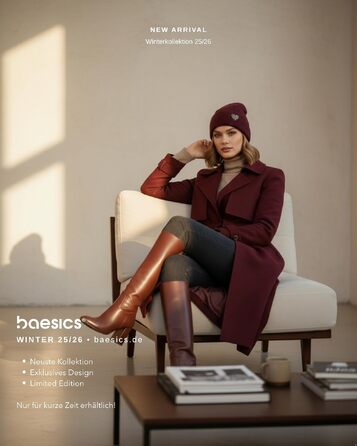 Зимова шапка Baesics унісекс з принтом серце, м'яка та тепла, Бордовий леопард (один розмір)