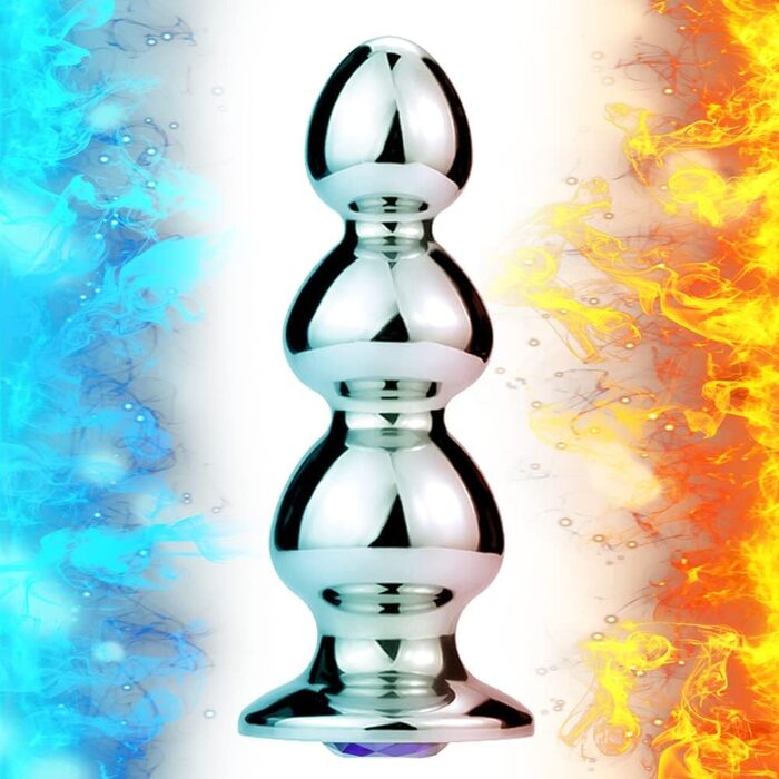 Анальний плагін з нержавіючої сталі з кулями - іграшка для дорослих, SM для жінок, пар, чоловіків