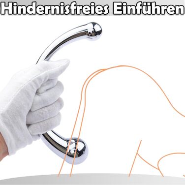 Анальний масажер Doppeldilos для жінок та чоловіків з нержавіючої сталі, масаж простати, стимуляція G-точки, еротичні іграшки для дорослих