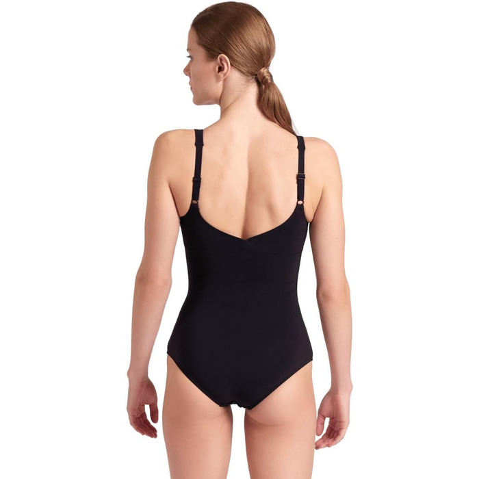 Купальник жіночий Arena Jewel One Piece Low C Cup 44 Чорно-білий