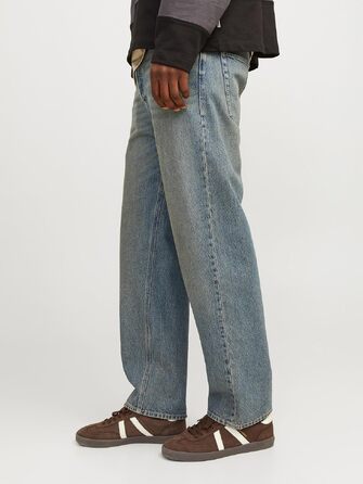 Чоловічі джинси Jack & Jones JJIEDDIE JJORIGINAL MF 710 NOOS, вільний крій (Loose Fit), синій денім, розмір 28W/34L