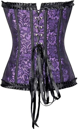 Жіноче корсетне бюстгальтер з готичним дизайном, великі розміри, червоний колір - корсет під груди, шнурівка, топ, бюстгальтер для карнавальних костюмів