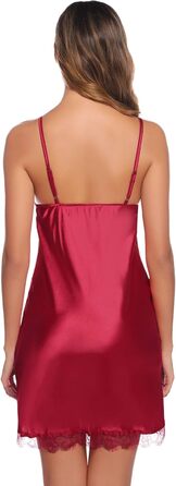 Сексуальний халат-кімоно Sykooria для жінок: короткий халат з V-подібним вирізом, пояс, комплект з двома штуками, білий (винний, XXL)