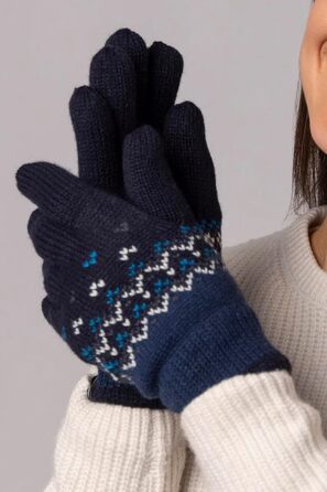 Жіночі терморукавички Heat Holders Trondheim для зими, темно-сині, розмір S-M