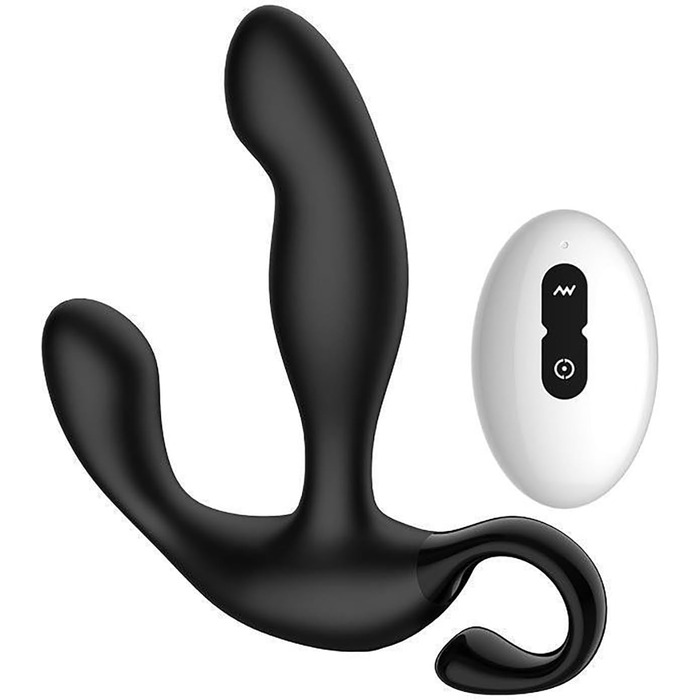 Вібратор для чоловіків PINTLE з дистанційним керуванням, масажер простати, анальний плагін з 10 режимами вібрації та функцією удару