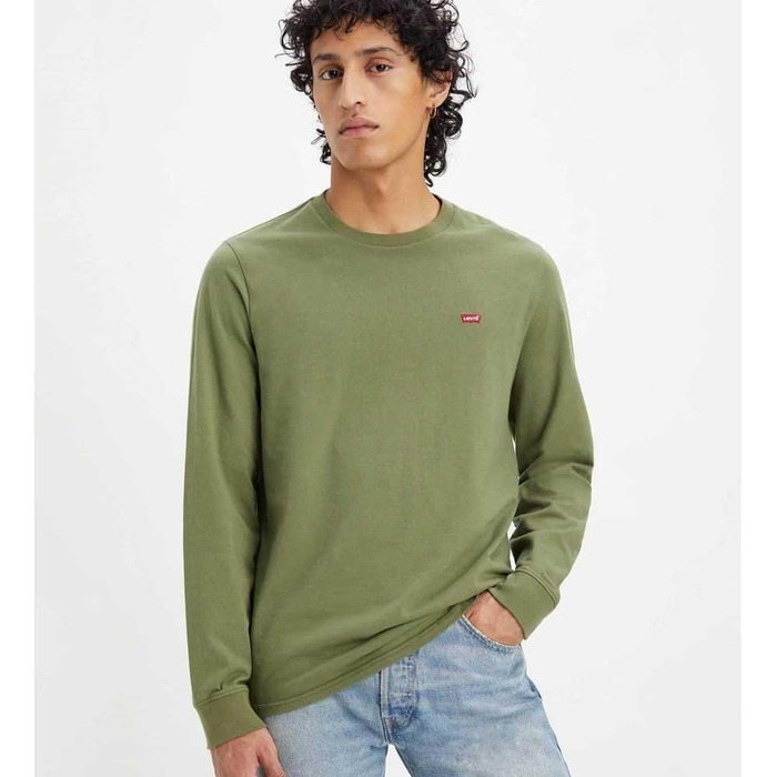 Чоловіча футболка з довгим рукавом Levi's Original Housemark Tee, розмір XL, колір Bluish Olive