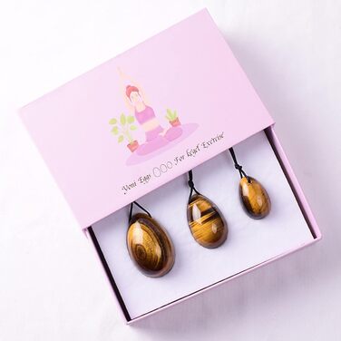 Яскравий тигровий очей - Яскравий камінь Yoni Jade Egg для жіночого здоров'я, масаж та фітнес