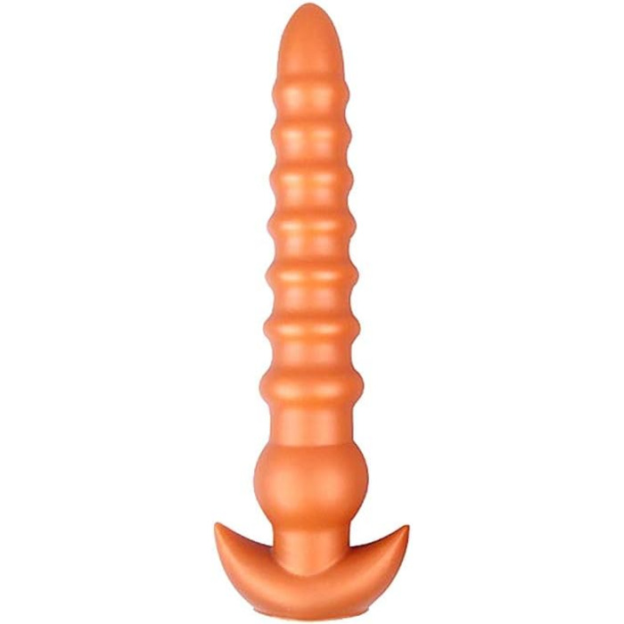 Анальний плаг Roluck з рідкого силікону, великий розмір, з підставкою. Іграшка для дорослих, для початківців та досвідчених користувачів.