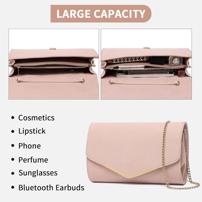 Жіночий клатч Miss Lulu LH2064 рожевого кольору