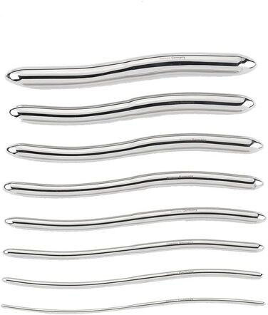 Набір дилататорів уретри: 8 дилататорів Hegar з подвійними кінцями (3-18 мм) + чохол для зберігання