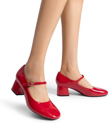 Жіночі туфлі-човники DREAM PAIRS з закритим носком, червоні, розмір 40 EU