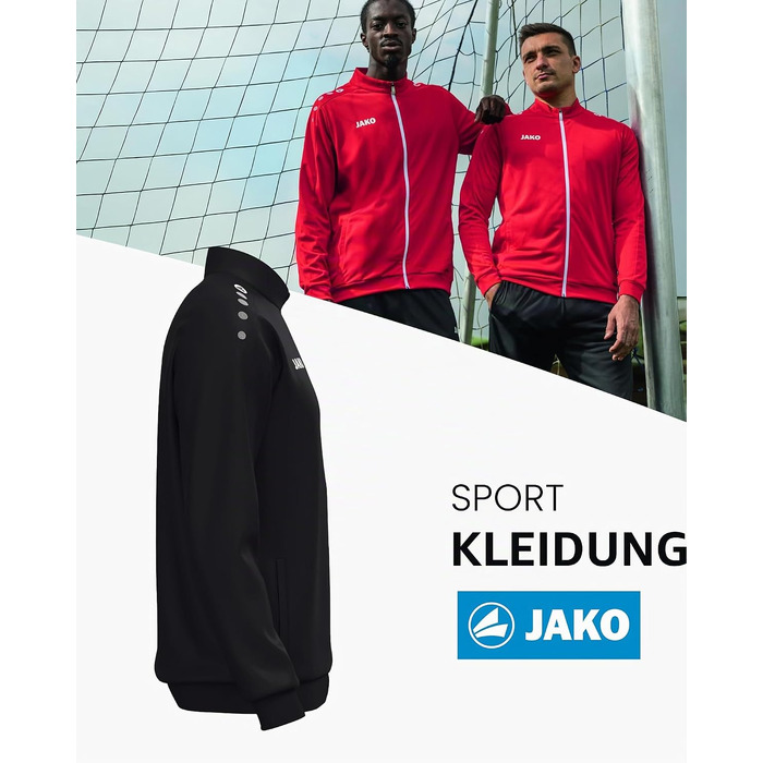 Спортивна куртка JAKO One унісекс із переробленого поліестеру з функцією Keep Dry, чорна, розмір XL