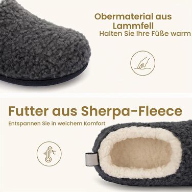 Жіночі домашні капці RockDove Nomad з ефектом пам'яті (Memory Foam), розмір 39/40 EU, темно-сірі