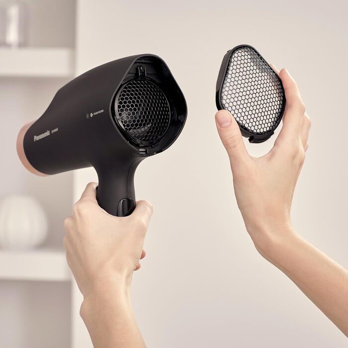 Фен для волосся Panasonic EH-NA63 Nanoe, 2000 Вт, з дифузором та насадкою для стайлінгу, Rose Gold