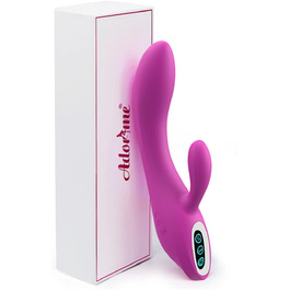 Вібратор для жінок Adorime Silikon Rabbit Vibrator – анальний вібратор, 7 режимів, фіолетовий