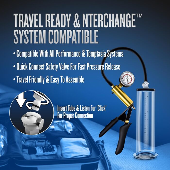 Преміум-насос для ерекції Vx8 Performance - універсальний розмір (чорний)