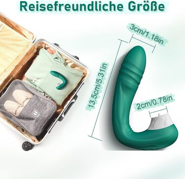 Вібратор для жінок G-Punkt з функцією імпульсу та режимами виділення, водонепроникний вібратор з силікону для клітора, G-Dildo для дорослих