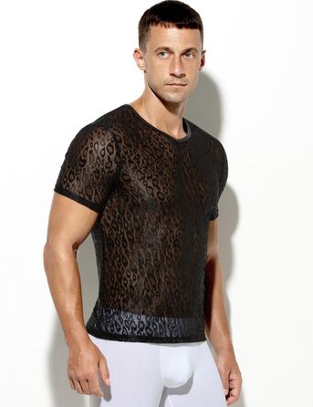 Чоловічий костюм для рейву Casey Kevin Netzhemd, чорний, розмір XXL