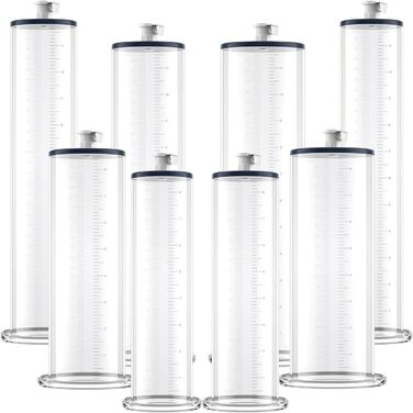 Набір пеніс-помп ScreaAss різних розмірів (9 шт.) з акрилового прозорого трубки з мірною шкалою та силіконовим шлангом для ScreaAss (ручні/електричні)