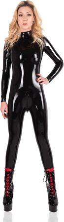 Костюм DuckyDucky Catsuit Brave з 100% латексу (прозорий чорний, латексний фетиш)