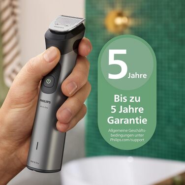 Універсальний тример Philips Multigroom Series 7000 MG7961/15 17-в-1 для обличчя, волосся та тіла, металеві леза, 26 налаштувань довжини (0,5-20 мм)
