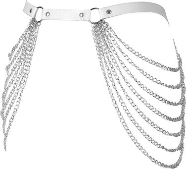 Жіночий корсет-нагрудник з шкіри BANSSGOTH, набір спідньої білизни, на талію, еластичний, для фестивалів, рейвів, великі розміри (32 великі розміри, білий)