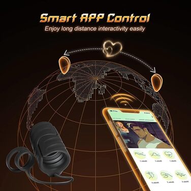 Електричний мастурбатор для чоловіків з 9 вібраційних режимів та керуванням через додаток, стимулятор головки, чорний