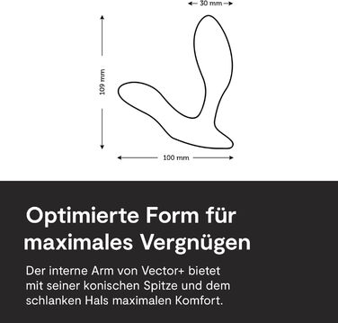 We-Vibe Vector + Virbierender Anal Plug: Масажер простати та периануму для чоловіків, дистанційне керування, додаток, гнучкий силіконовий секс-іграшка (чорний)