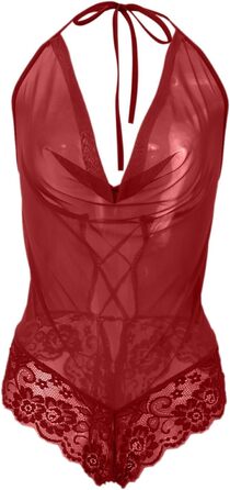 SRZYMJ Babydo: Сексуальна жіноча білизна - боді з мереживом, зелений, бавовна, сатин, розмір XXL