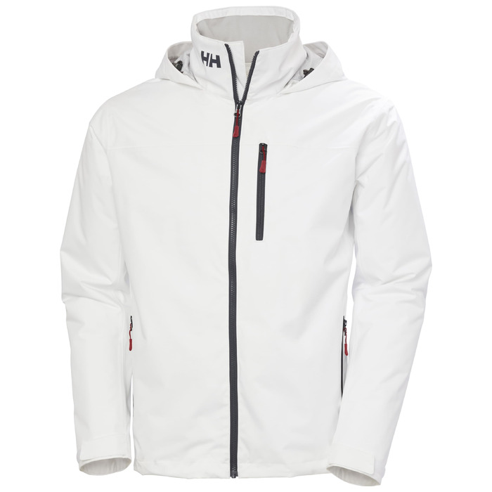 Чоловіча утеплена куртка-мідлеєр Helly Hansen Midlayer Crew Jacket 2.0 з капюшоном, водонепроникна outdoor-куртка, XL, біла