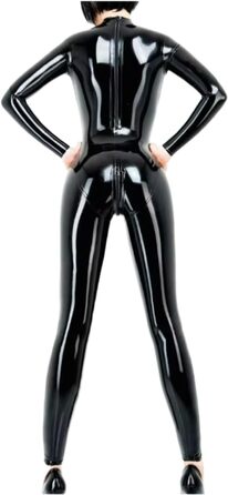 Комбінезон-боді з латексу DDINGHOONQPODFR чорного кольору для жінок та чоловіків, XL