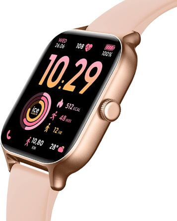 Смарт-годинник Ice-Watch Ice fit RT 3.0 Rose-Gold Nude для жінок, силіконовий ремінець, 1.75