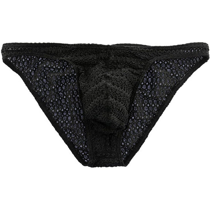 Чоловічі труси-стрінги Faringoto з сітки, чорні, розмір M, дихаючі, сексуальні