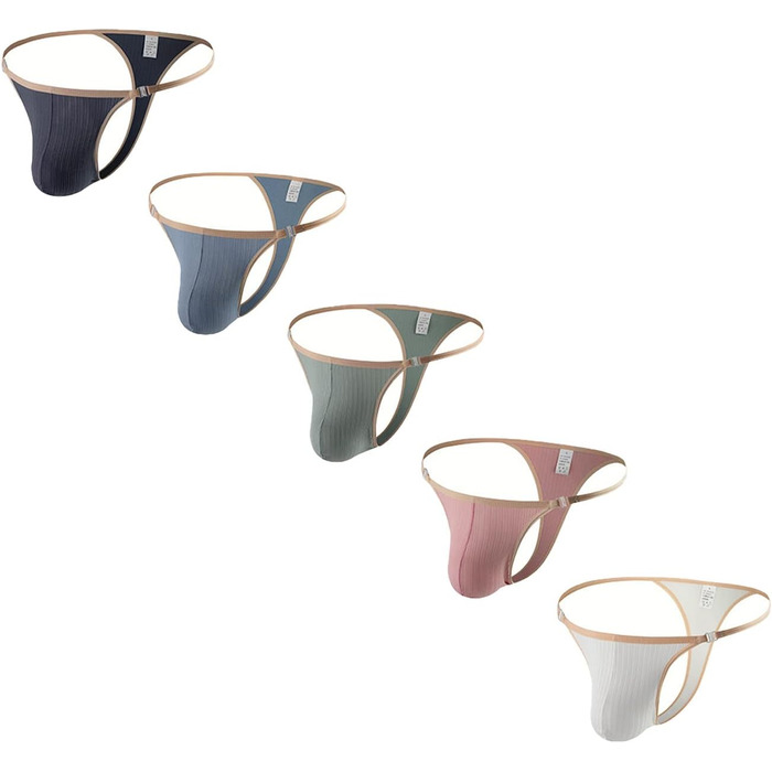 Шорти-бікіні чоловічі Faringoto, знімні боковини, комфортні, сексуальні, U-подібні (L, Синій)