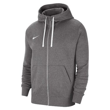 Чоловіча флісова кофта-худі Nike Park 20 з капюшоном та блискавкою, Charcoal Heather/White, розмір S