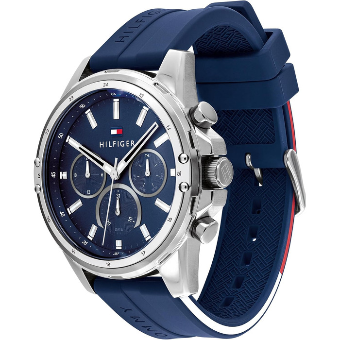 Чоловічий кварцовий годинник Tommy Hilfiger Multi Zifferblatt (Синій)